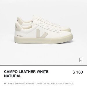Veja Campo Leather White / Natural Suede Sneakers